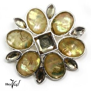 Vintage Iridescent Starburst Pin - 1.5" - Jacket, Blouse, Hat Pin - Hey Viv !